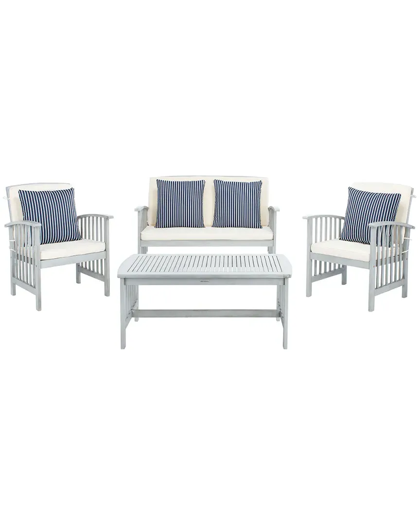 Rocklin 4-Piece Outdoor Set - Grey, Acacia