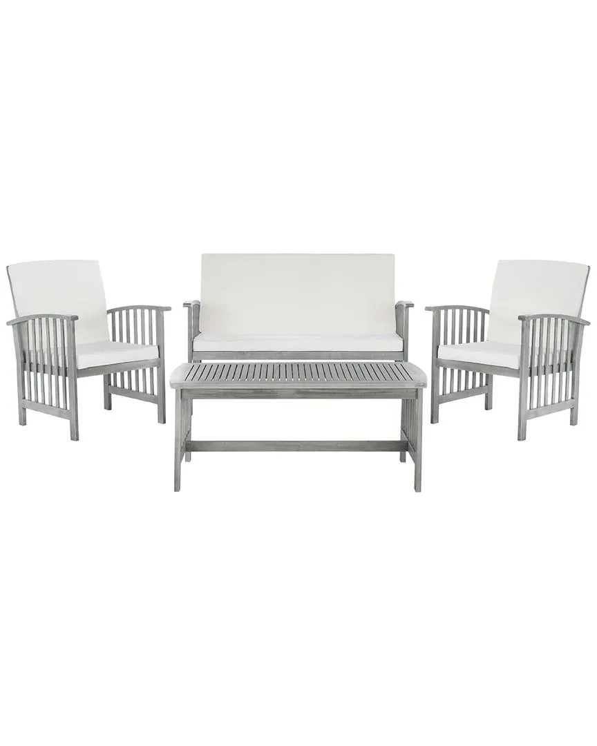 Rocklin 4-Piece Outdoor Set - Grey, Acacia