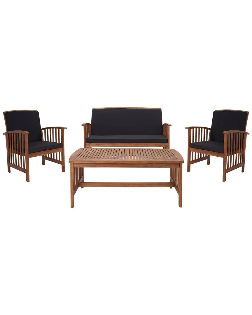 Rocklin 4 Piece Outdoor Set - Natural, Acacia Wood