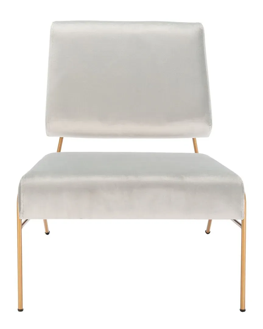 Romilly Cantilever Accent Chair - Grey, Velvet image