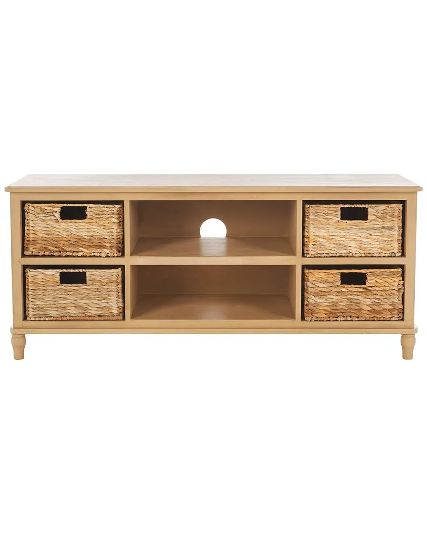 Rooney TV Unit with Storage - Camel, Pine image