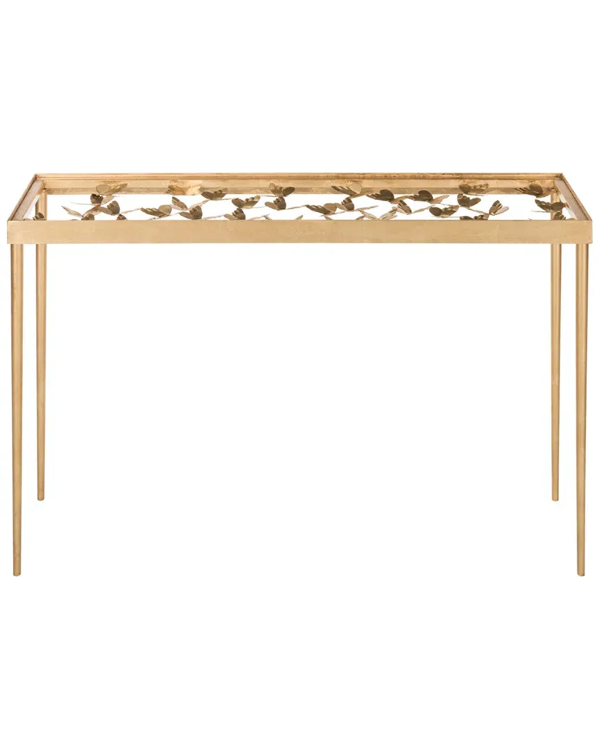 Rosalia Butterfly Console - Antique Gold, Iron image