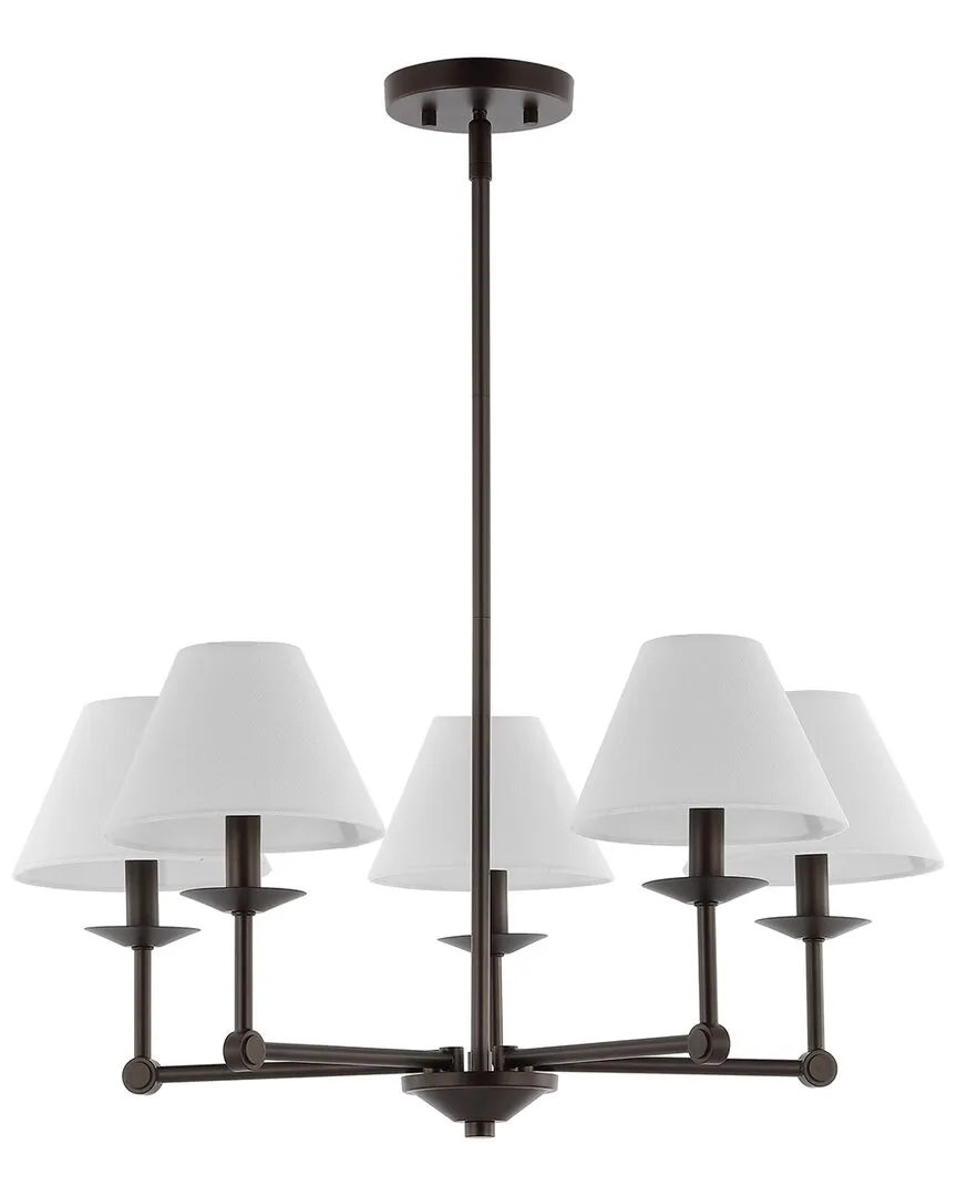 Rowley 5-Light Chandelier - Bronze, Fabric