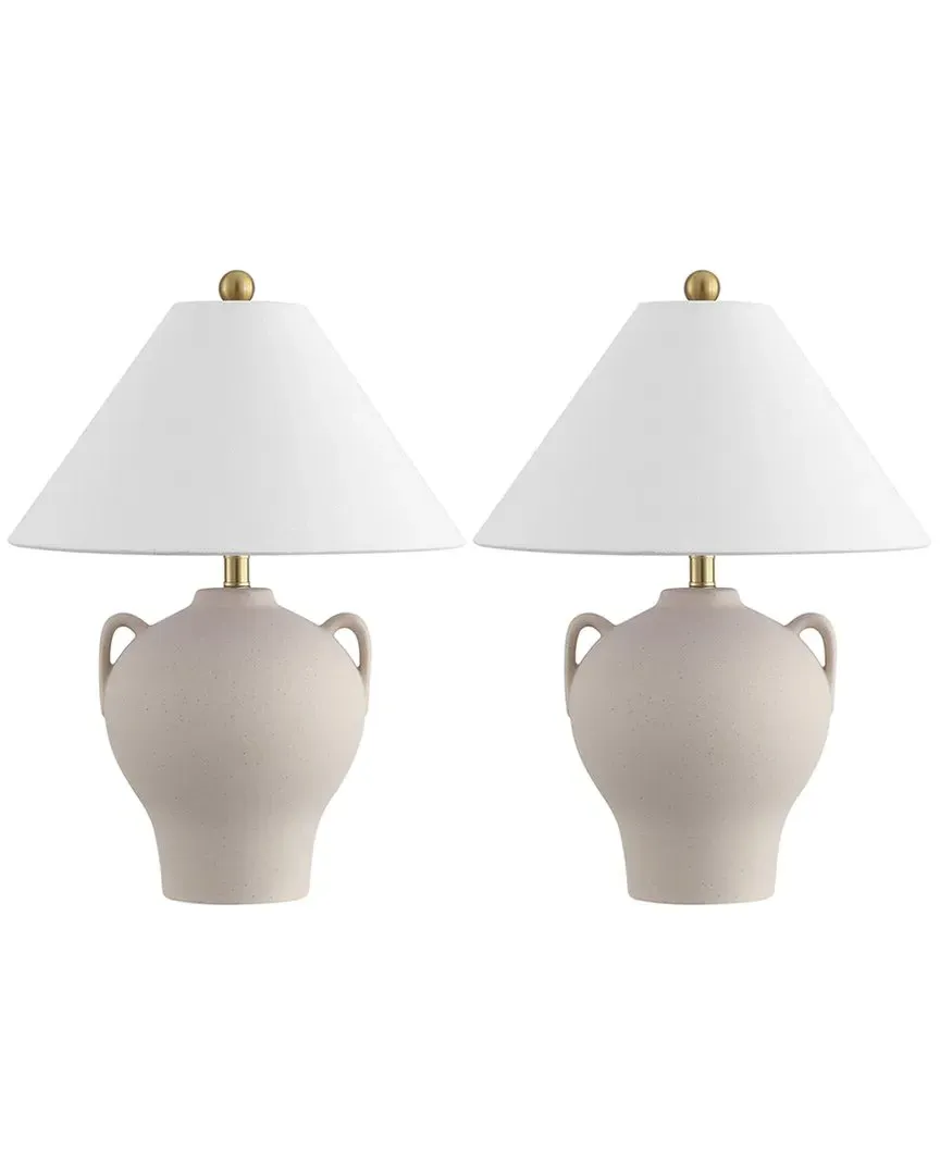 Rowyn Table Lamp - Beige, Ceramic