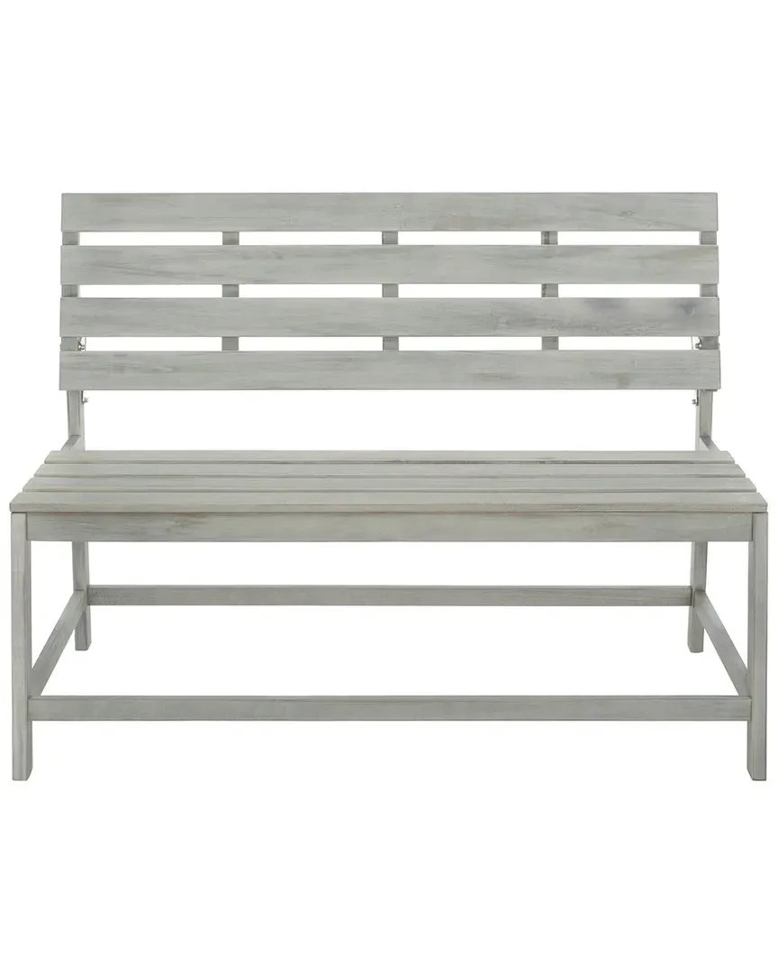 Ruben Balcony Bench & Table - Grey, Acacia Wood image
