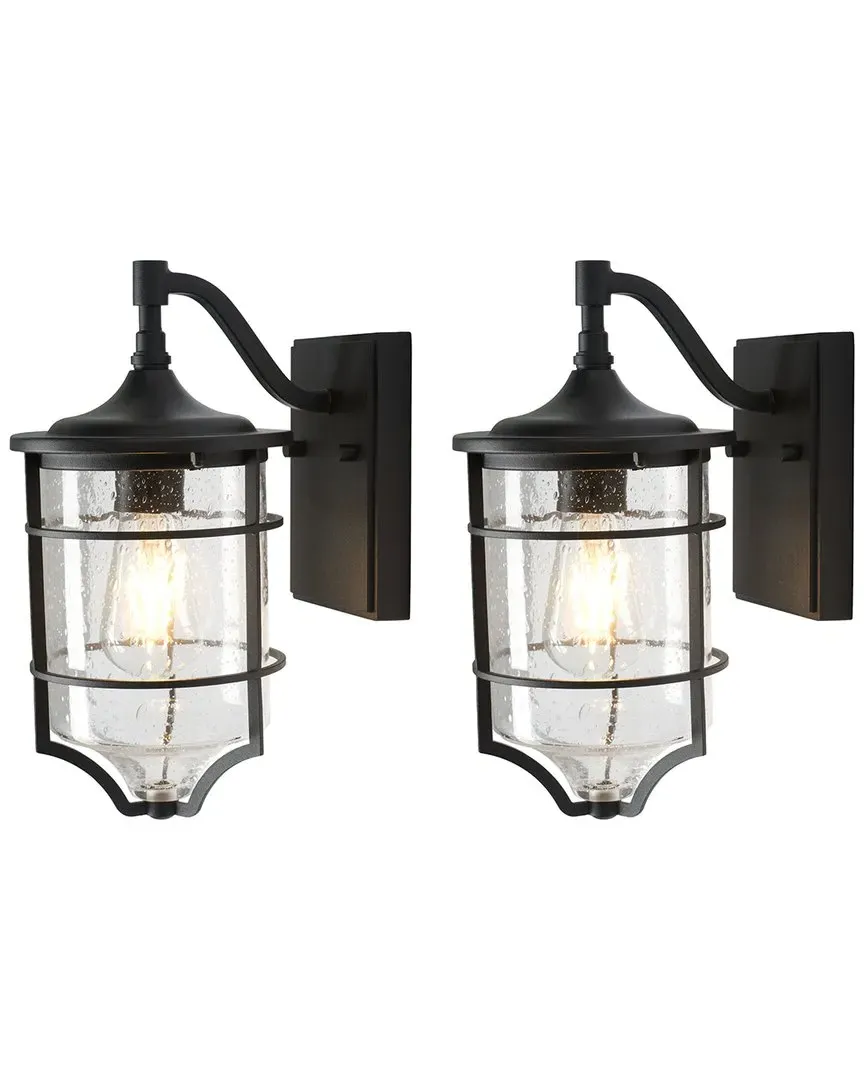 Rueda Set of 2 Outdoor Wall Sconces - Bronze