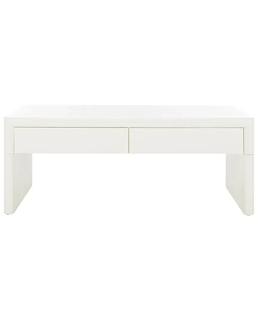 Rune Coffee Table with Drawers - Ivory, Pine image