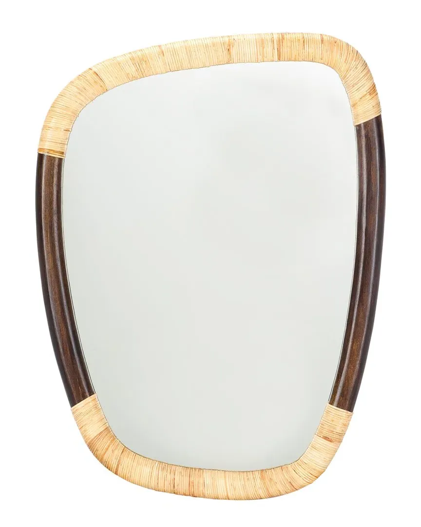 Rupa 23in Mirror - Brown, Mango Wood image