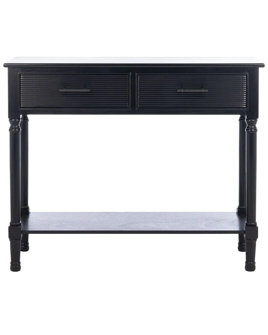 Ryder 2 Drawer Console Table - Black, Pine