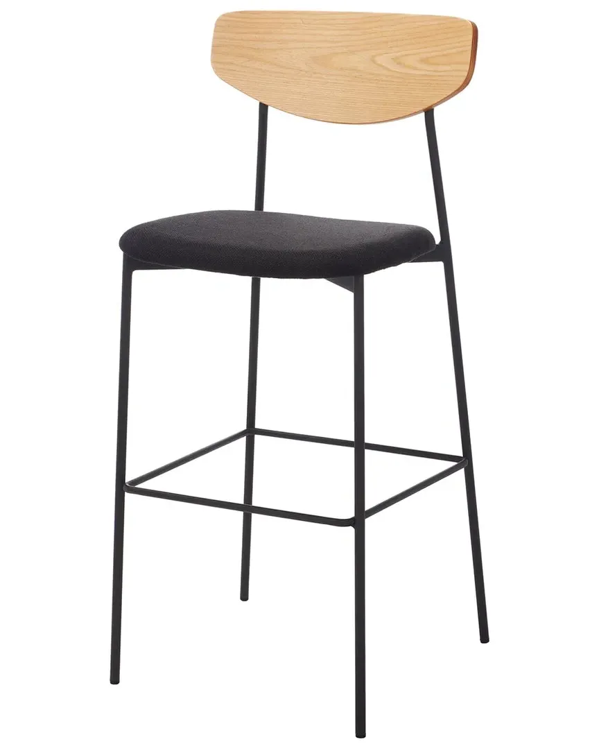 Ryker Barstool - Black, Oak