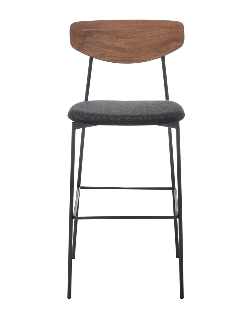 Ryker Barstool - Black, Walnut