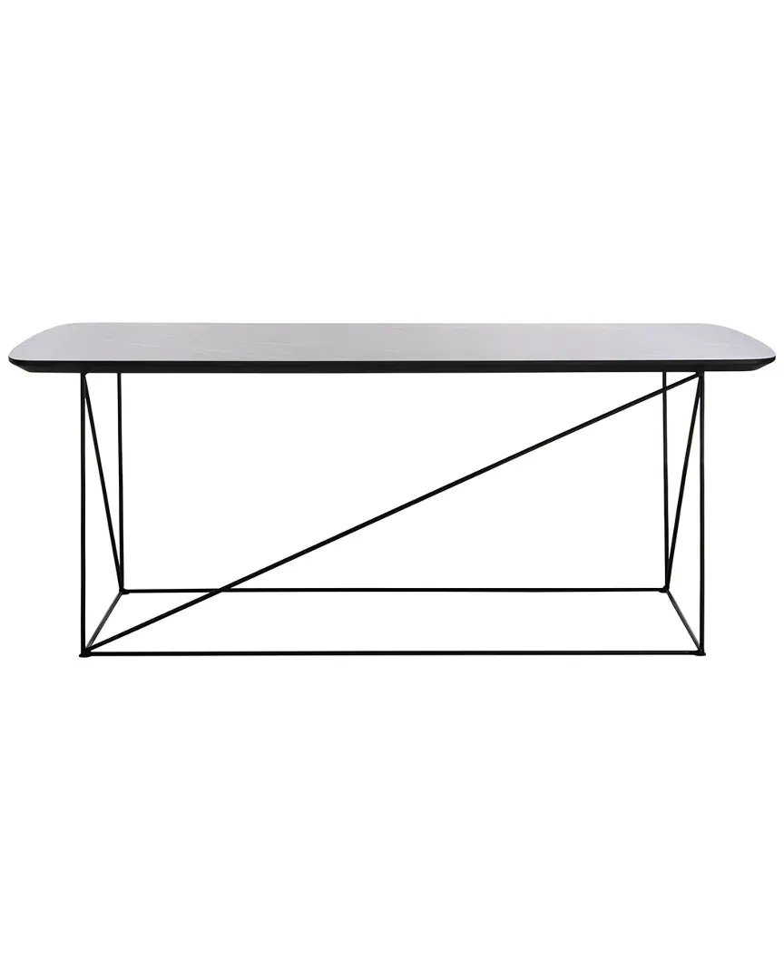 Rylee Rectangle Coffee Table - Dark Grey Faux Stone image
