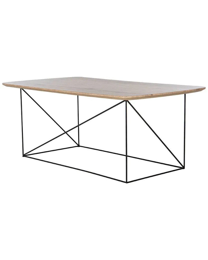 Rylee Rectangle Coffee Table - Taupe Brown Pine