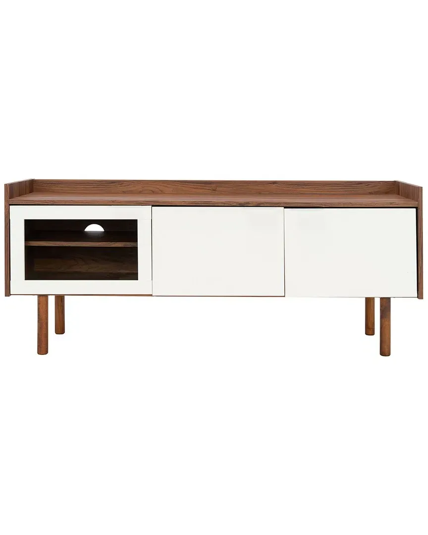 Safiya 2-Shelf Media Stand - Walnut, Wood