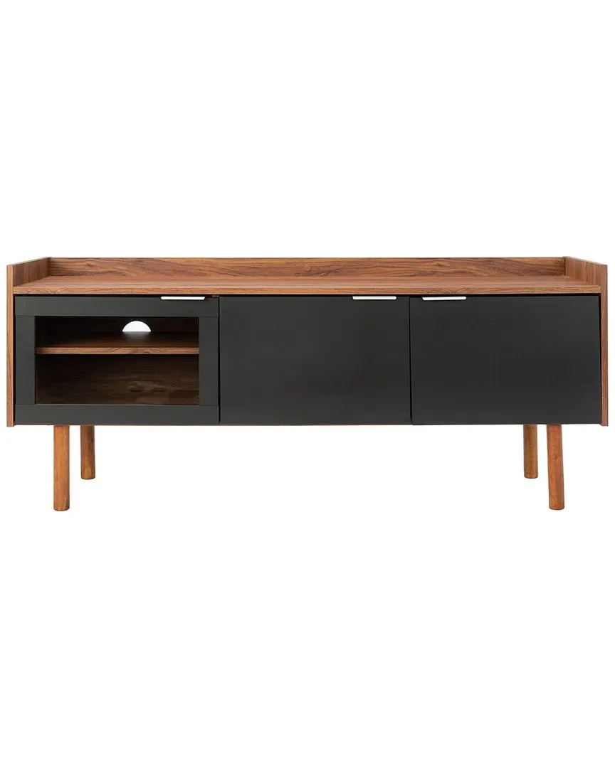 Safiya 2-Shelf Media Stand - Walnut, Wood image