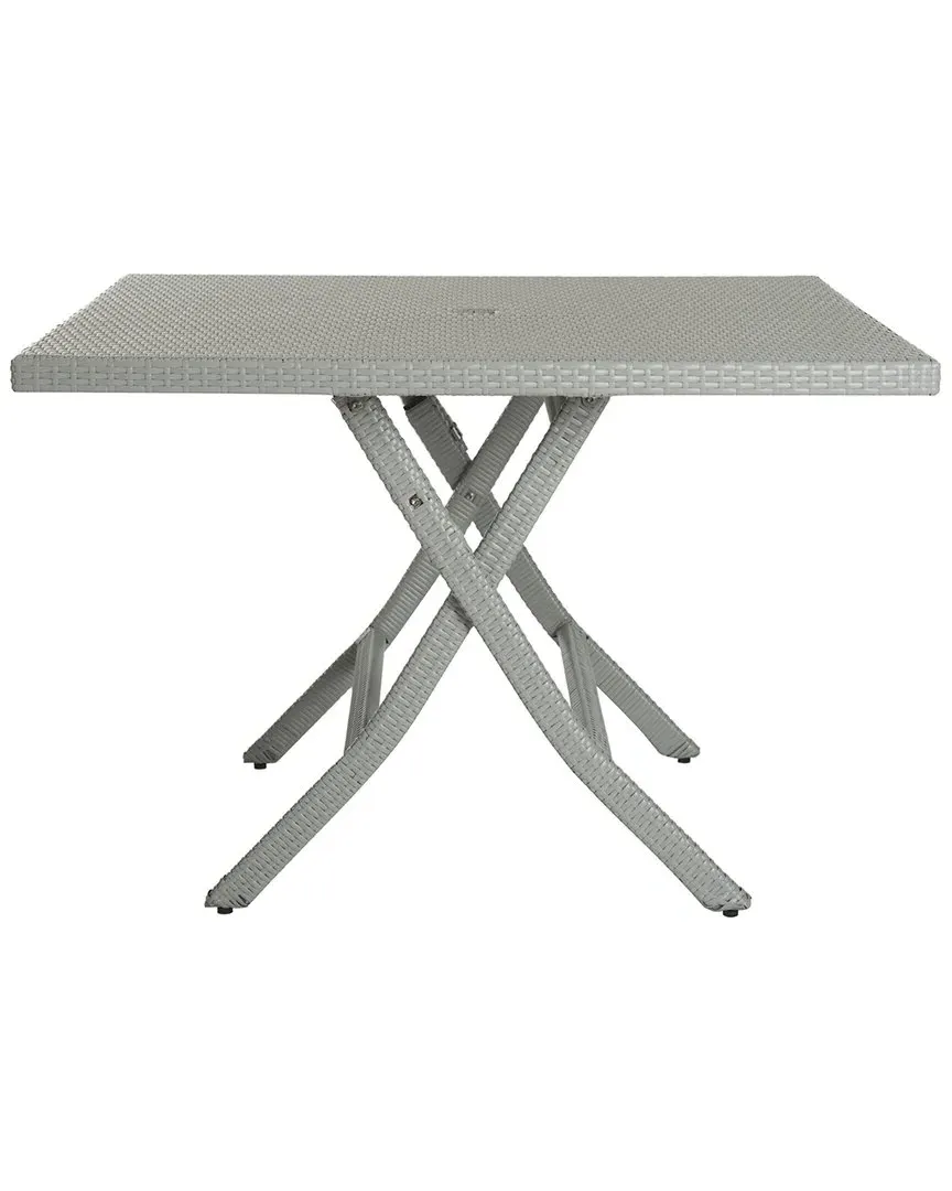 Samana Square Folding Table - Grey, Rattan