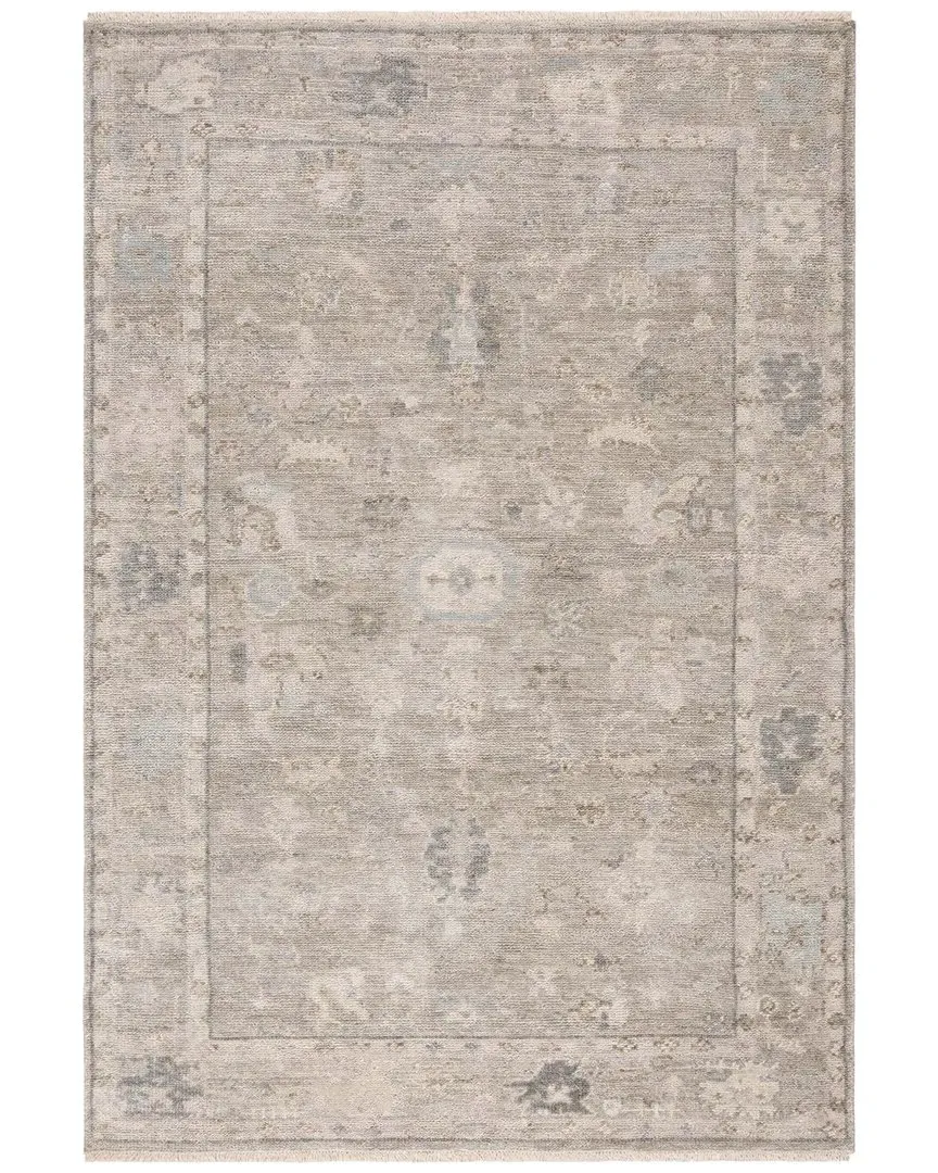 Samarkand Hand Knotted Rug - Grey, Wool image