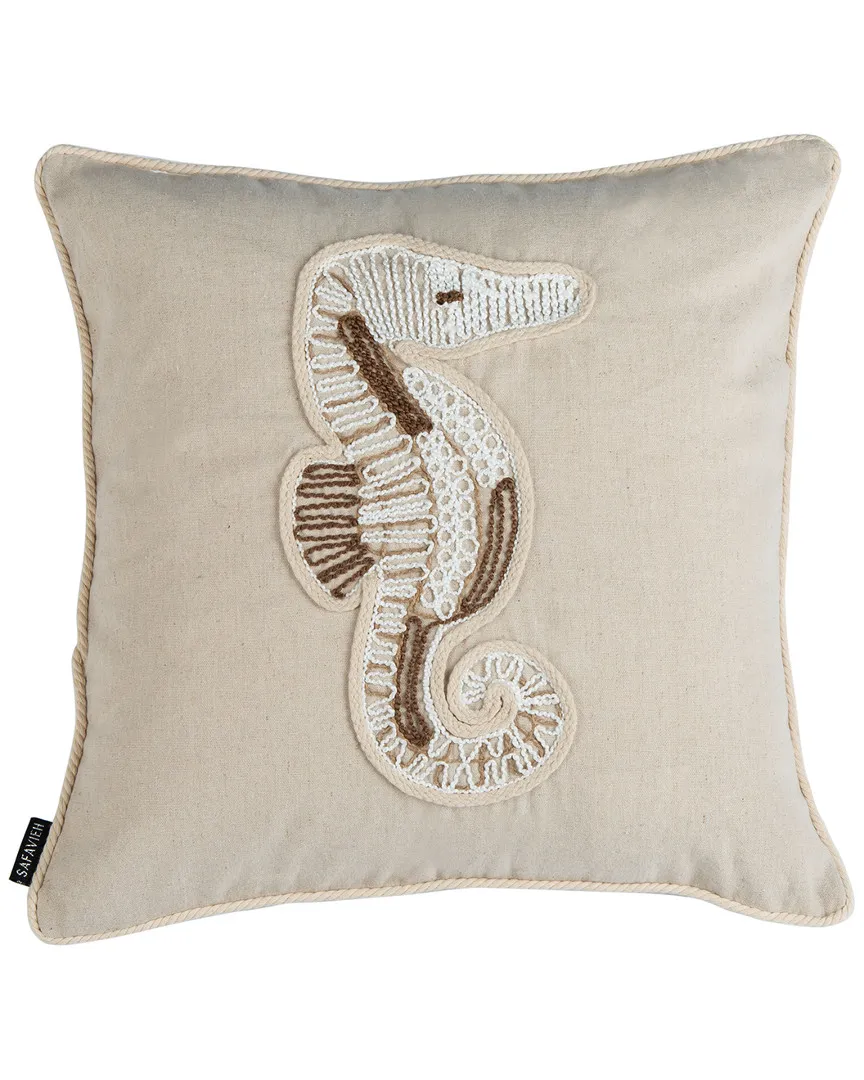 Sanden Seahorse Pillow - Natural image