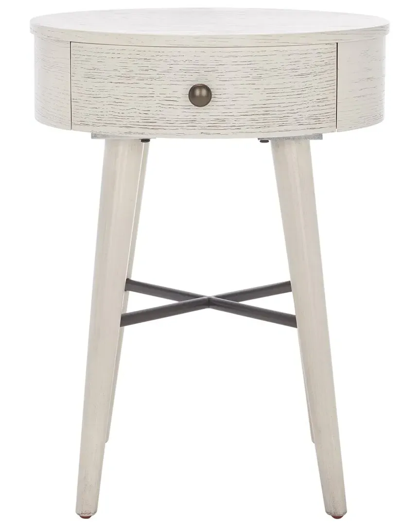 Scully 1-Drawer Nightstand - White Wash, MDF Veneer