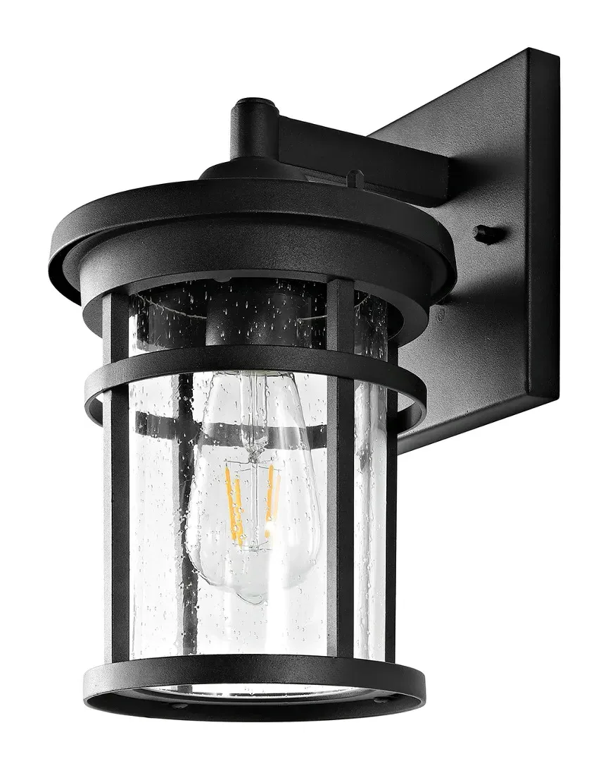 Senta Outdoor Wall Lantern - Black, Aluminum image