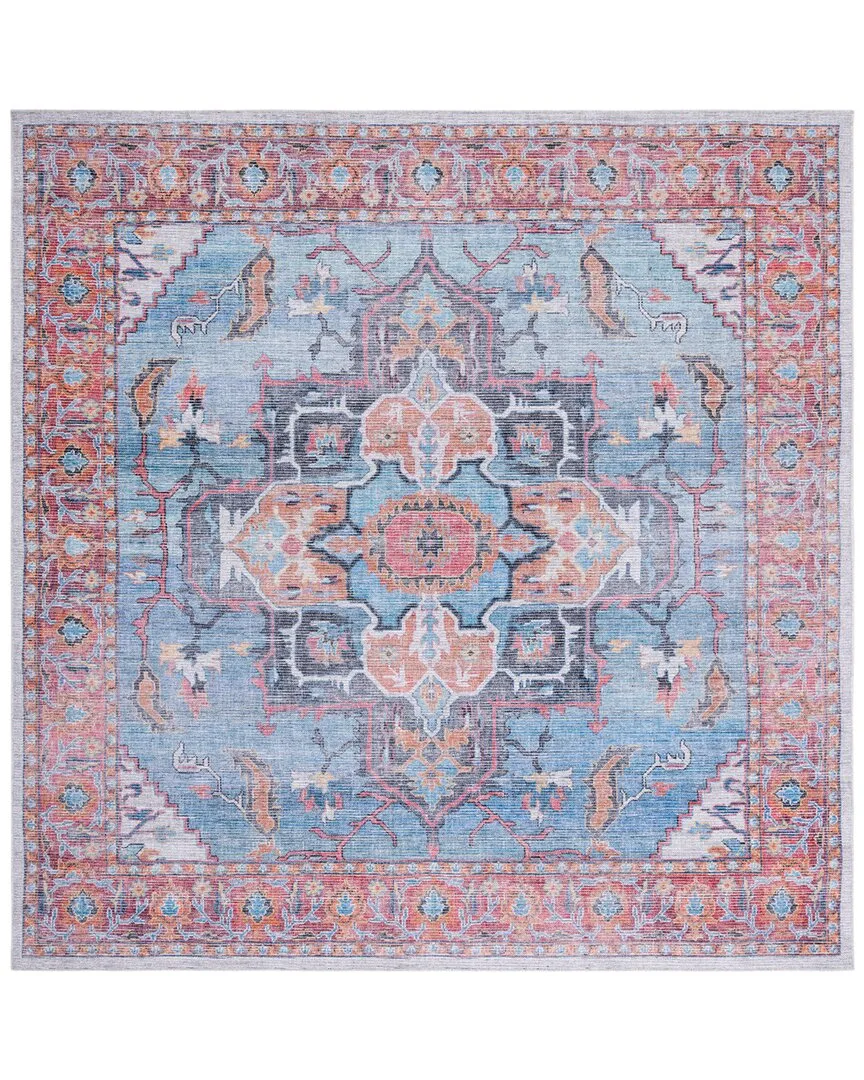 Serapi Machine-Washable Rug - Blue