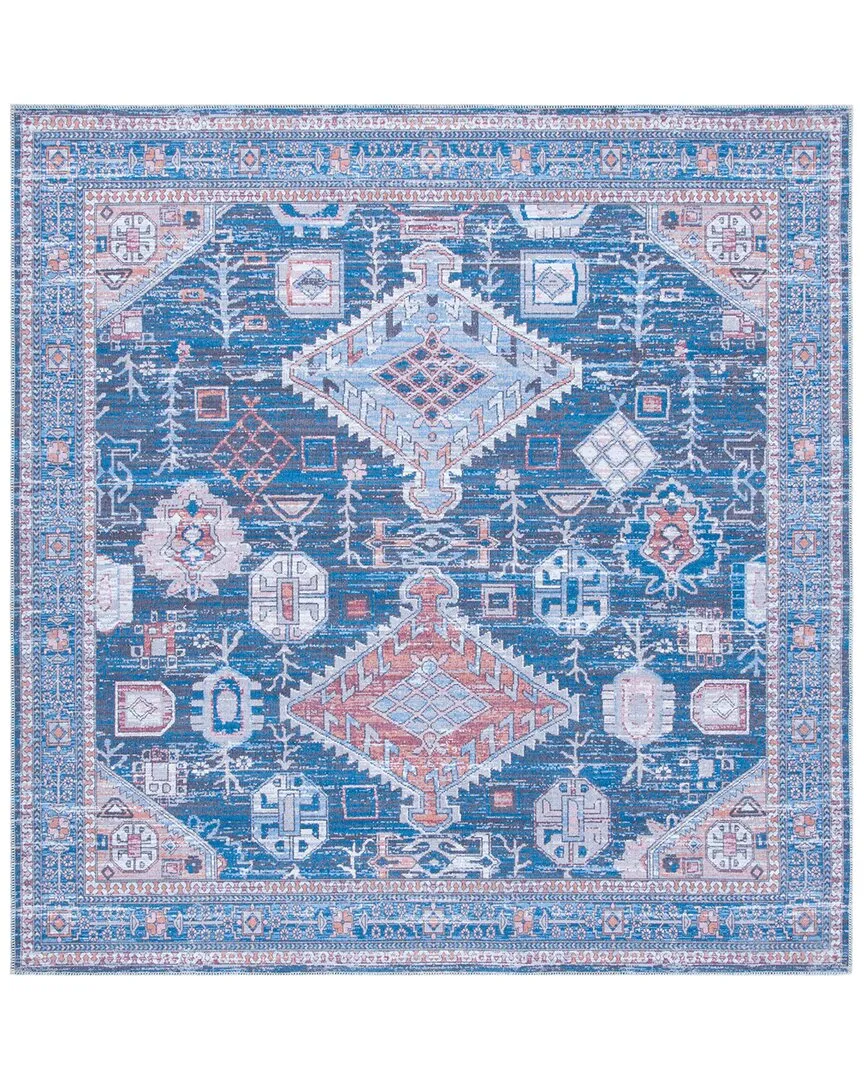Serapi Machine-Washable Rug - Blue