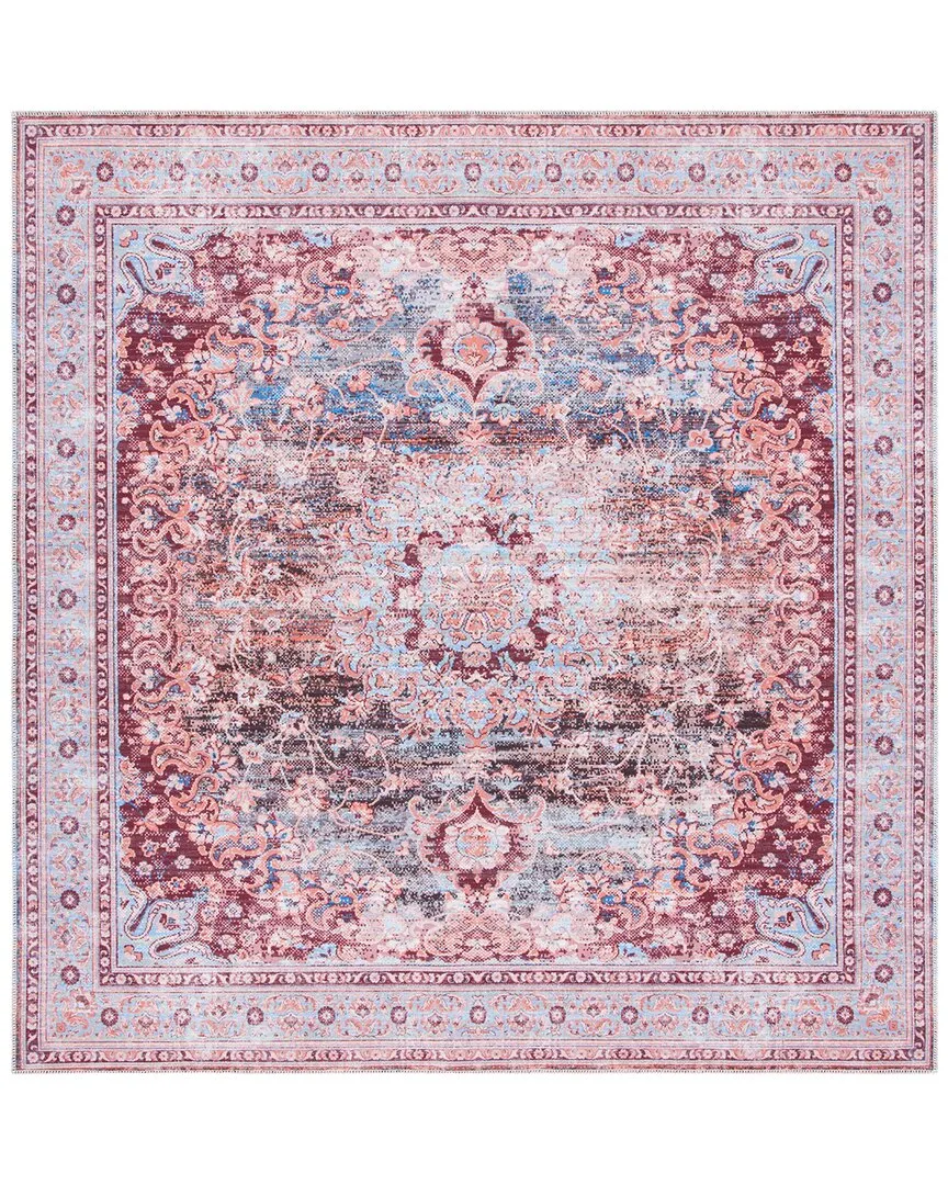 Serapi Machine-Washable Rug - Light Blue