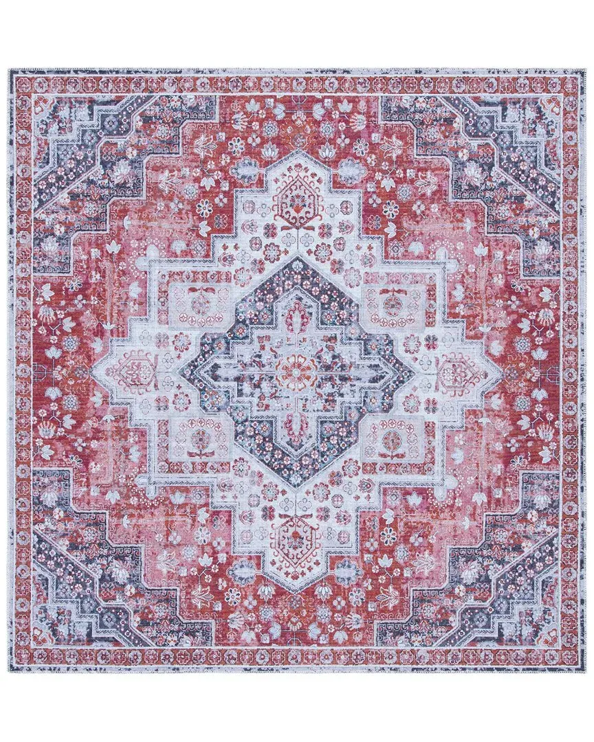 Serapi Machine-Washable Rug - Rust