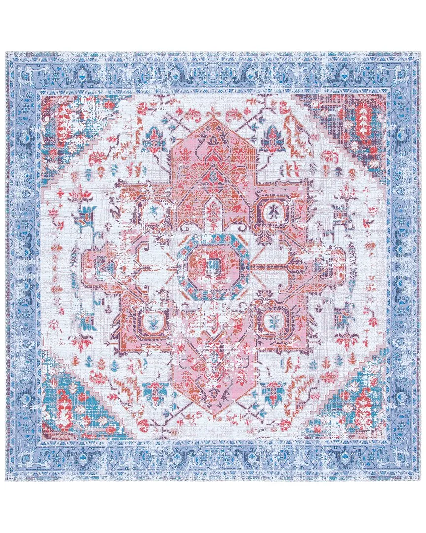 Serapi Machine-Washable Rug - Rust