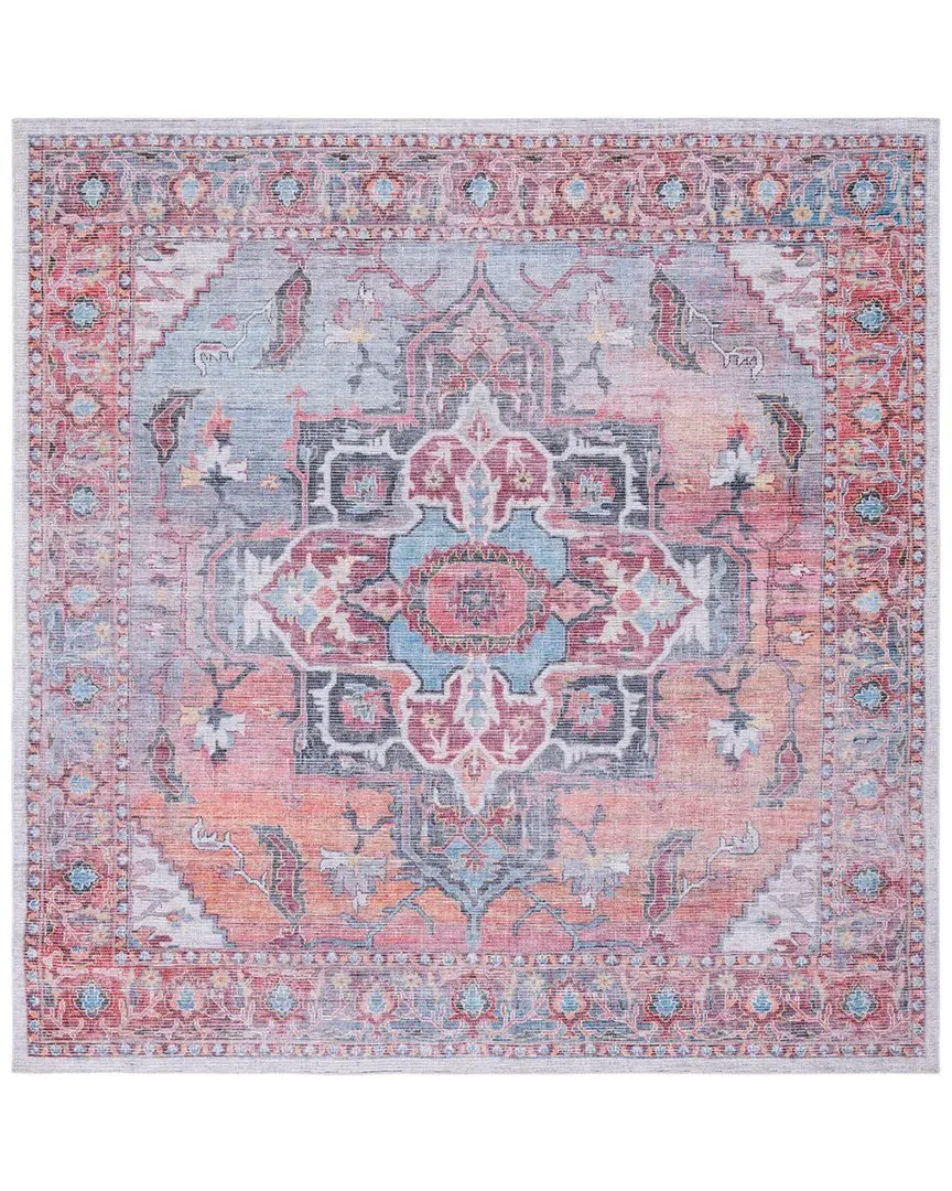 Serapi Machine-Washable Rug - Rust