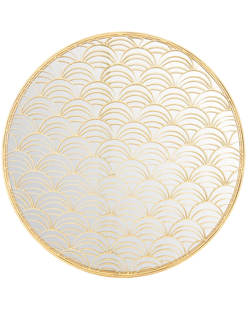 Set of 2 Woven Detail Outdoor Planter Baskets - Gold