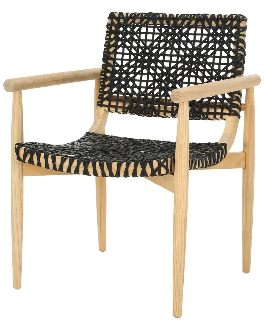 Sianna Accent Chair - Black, Leather image