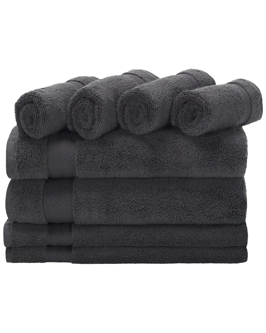 Signature 8-Piece Towel Bundle - Dark Grey, Cotton image