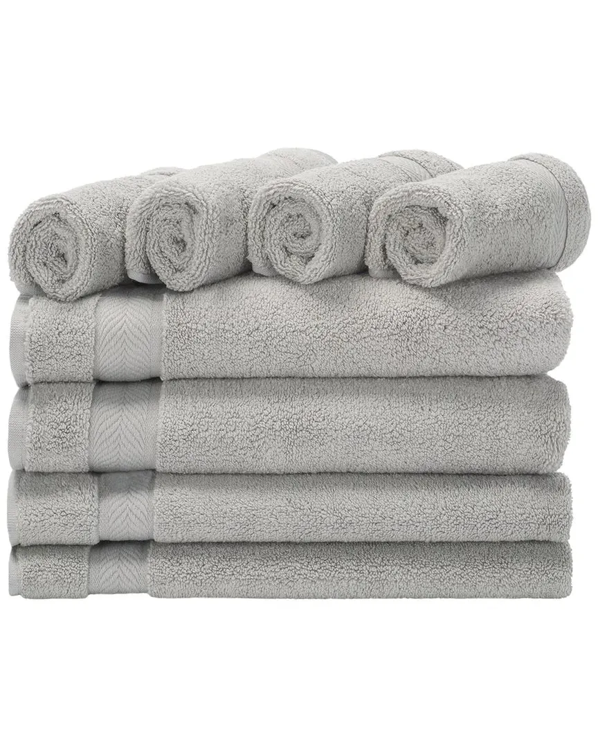 Signature 8-Piece Towel Bundle - Grey, Cotton