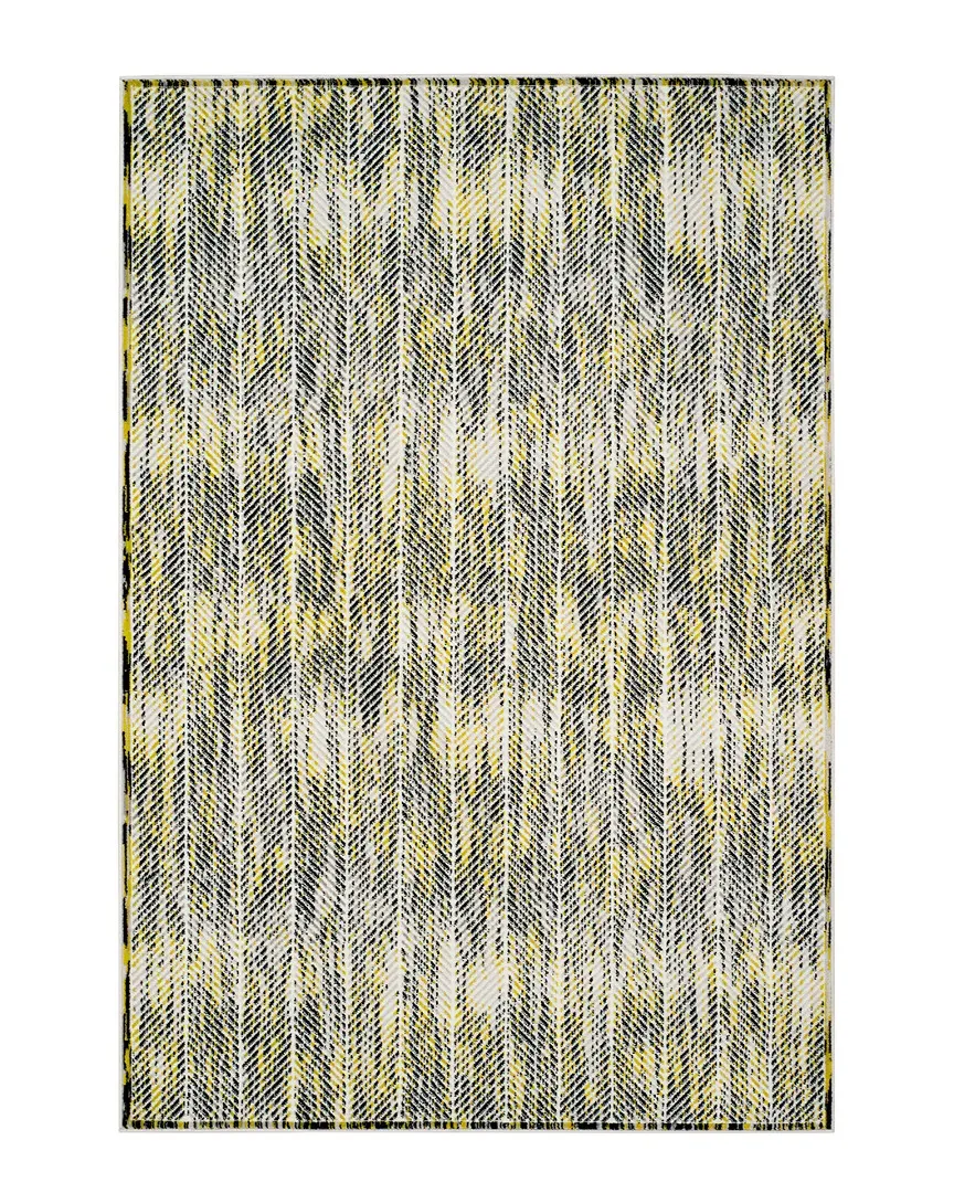 Skyler Power Loomed Rug - Grey and Green, Polypropylene image