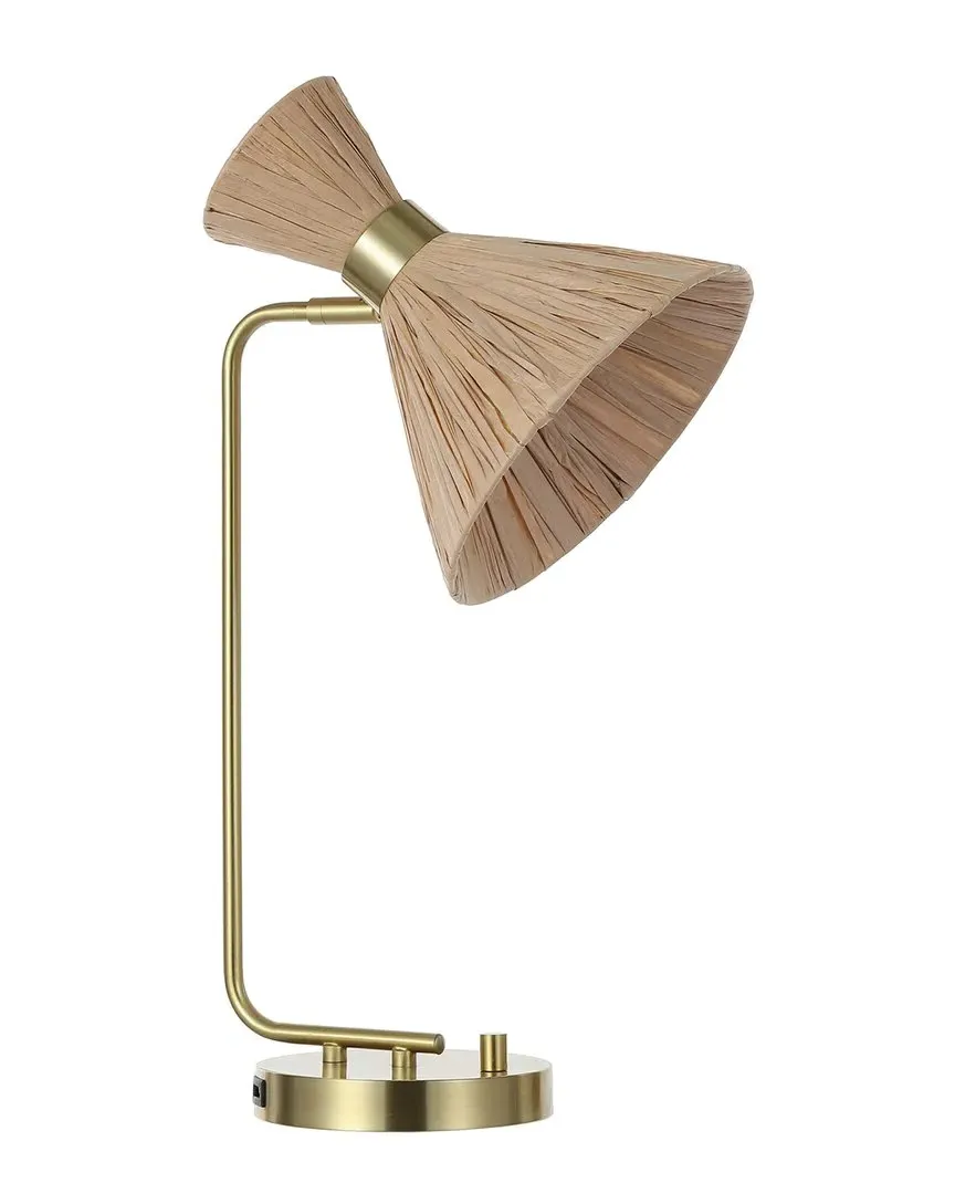 Sohma 22.8in Table Lamp with USB Port - Brass, Metal image