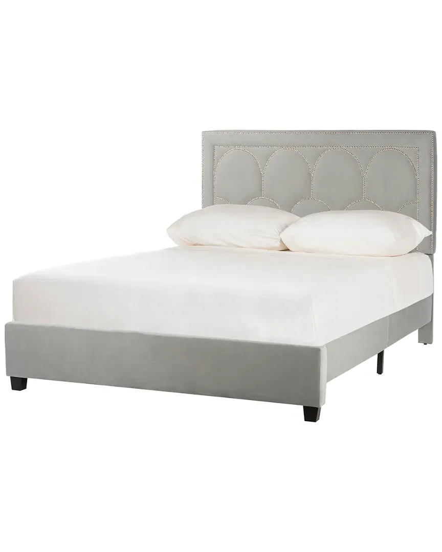 Solania Bed Frame - Grey, Velvet image