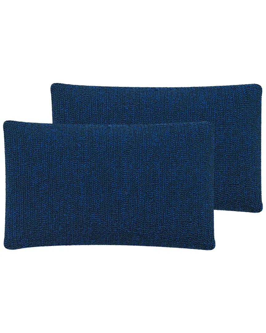 Soleil Set of 2 Pillows - Dark Marine Blue, Polypropylene