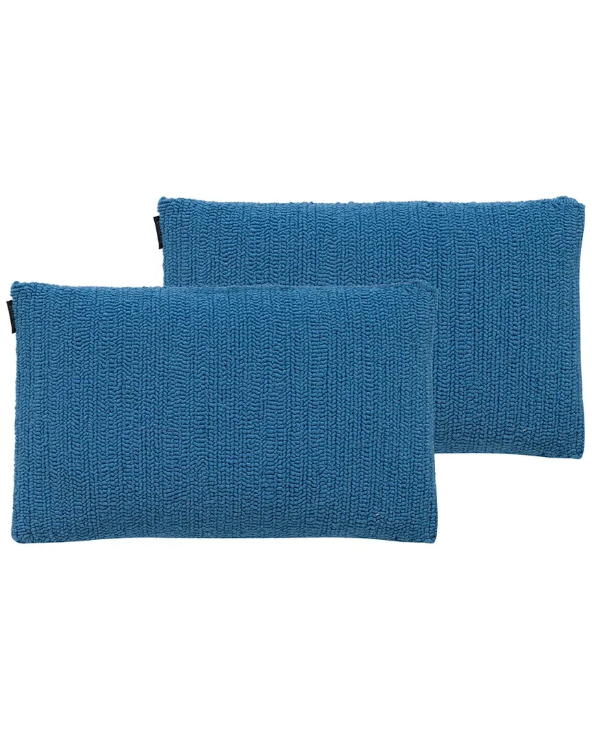 Soleil Set of 2 Pillows - Light Marine Blue, Polypropylene