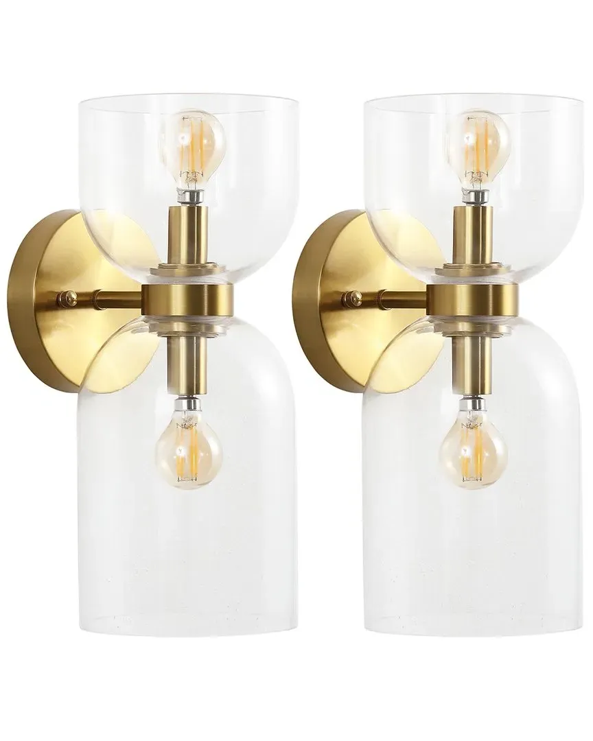 Solyn 2-Light Wall Sconce - Clear, Glass image