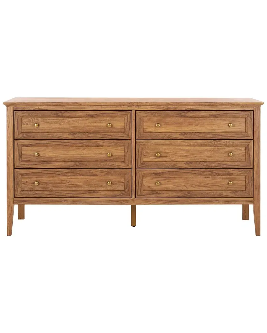 Sondra 6-Drawer Dresser - Oak, Wood