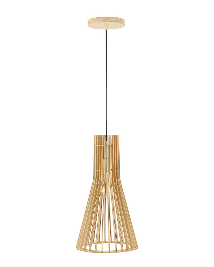 Sonjay 9.75in Pendant - Natural Wood