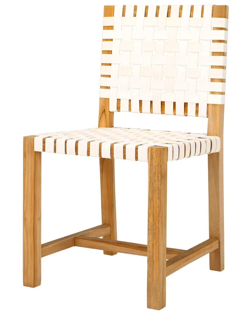 Sorrento Dining Chair - White, Teak