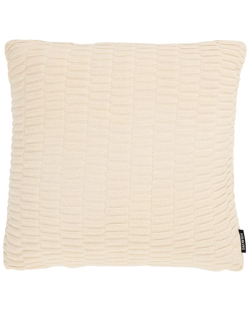 Stacia 18x18 Cotton Pillow - Natural