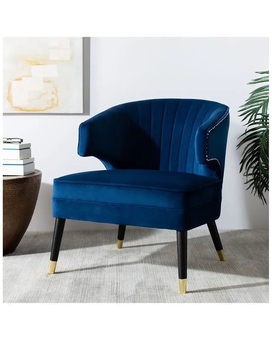 Stazia Wingback Accent Chair - Navy