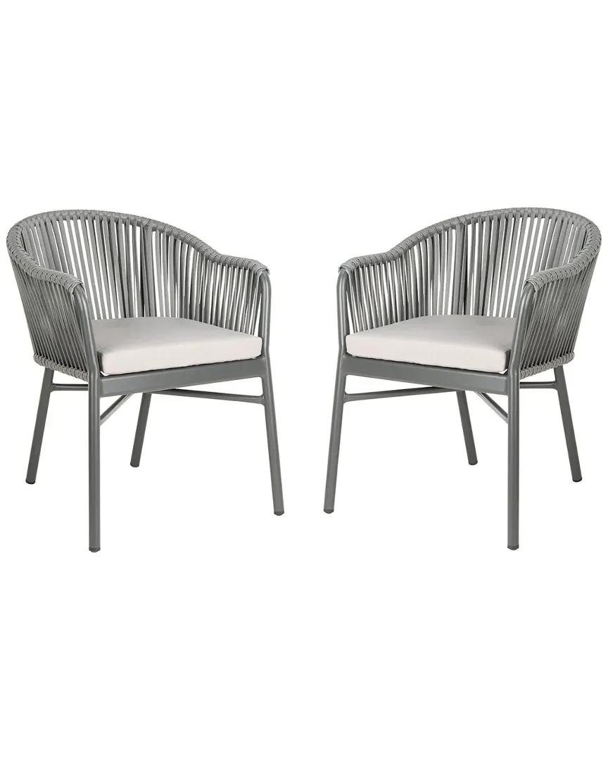 Stefano Stackable Rope Chairs Set of 2 - Grey, Rattan image