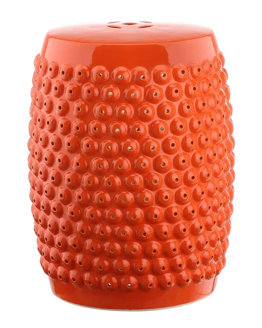 Stella Nail Head Stool - Orange, Ceramic image