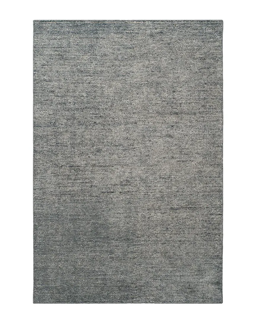 Stone Wash Hand-Knotted Rug - Blue, Viscose image