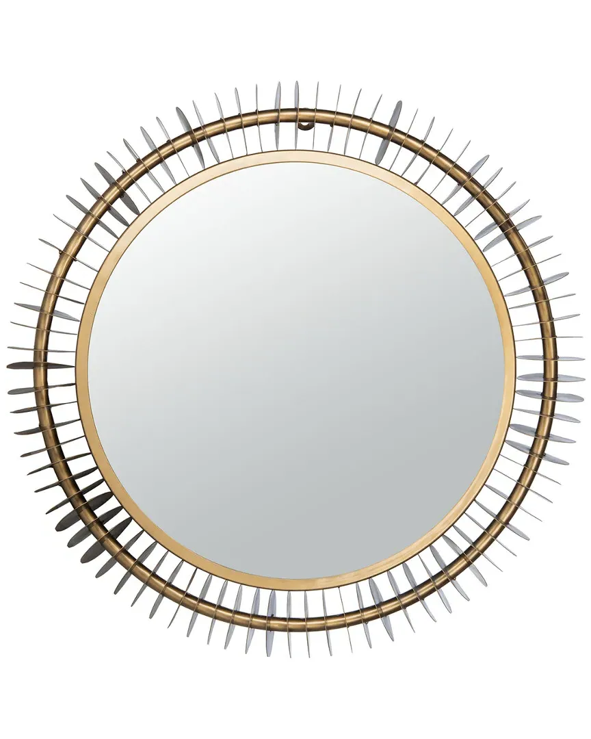 Storm Round Mirror - Brass Antique image