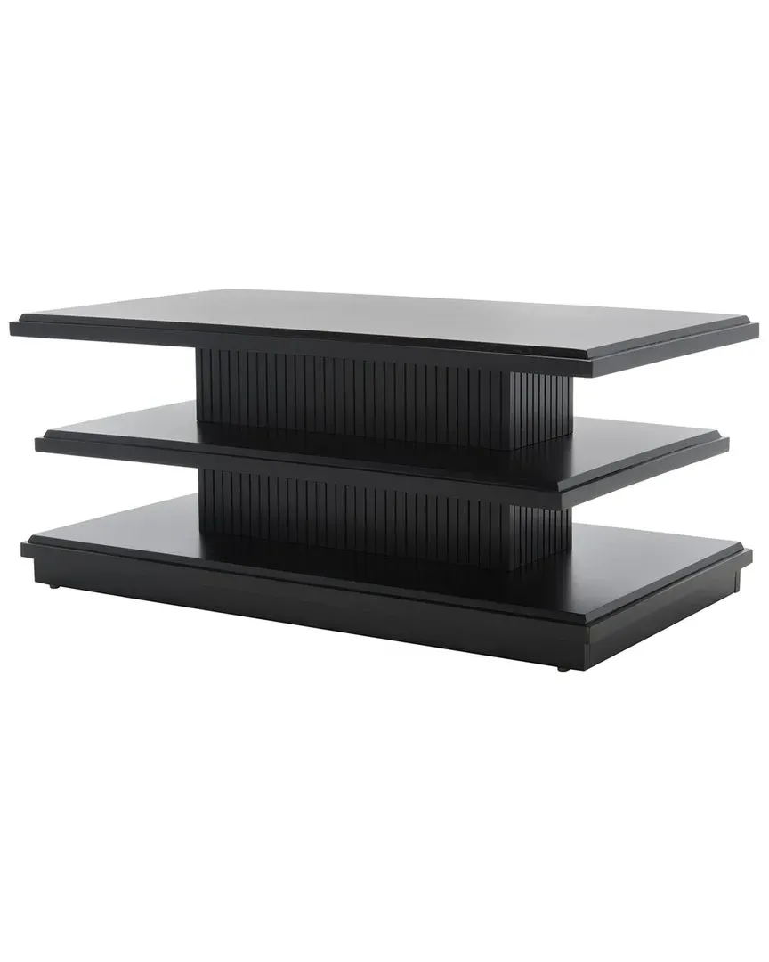 Suette 2 Shelf Coffee Table - Black, Mahogany image